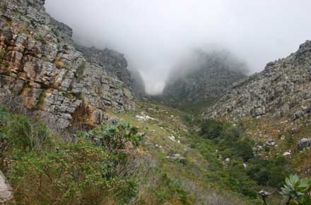 South Africa Western Cape Cape Area, Table Mountain, Into Plettenklip Gorge, Walkopedia