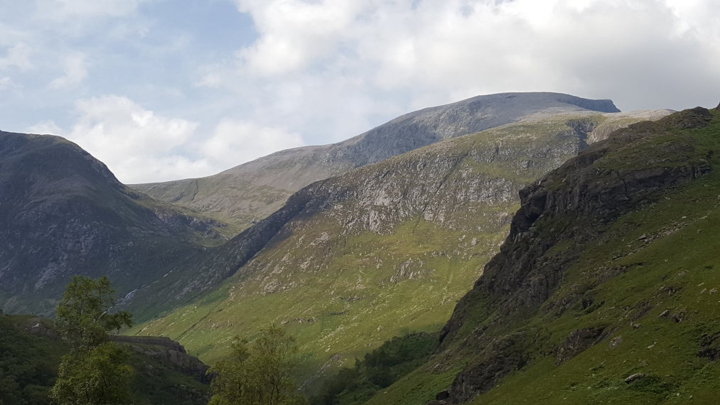 United Kingdom Scotland SW Highlands, Ben Nevis, Ben Nevis fm upper Glen Nevis, Walkopedia