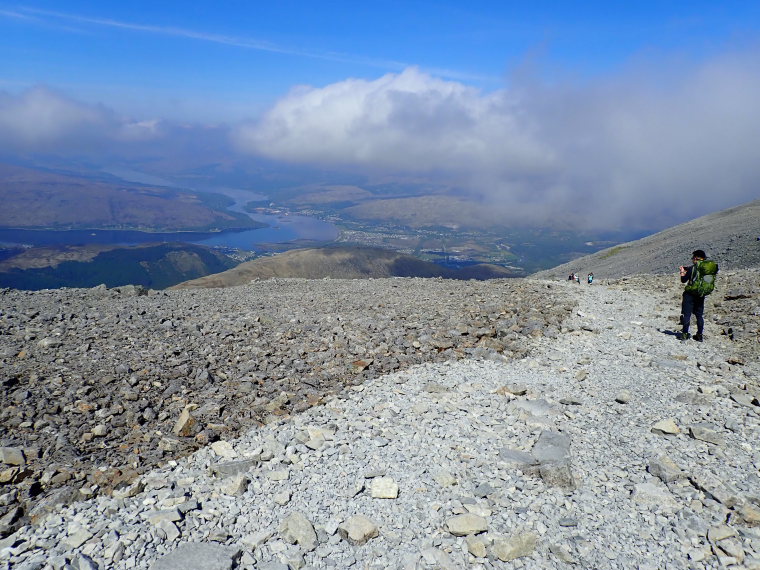 United Kingdom Scotland SW Highlands, Ben Nevis, Looking north west from near the top plateau, Walkopedia