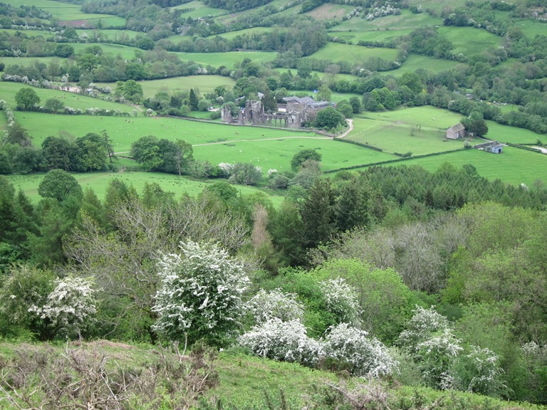 United Kingdom Wales Black Mountains, Hatterrall Ridge, To the ridge from Llanthony 5, Walkopedia