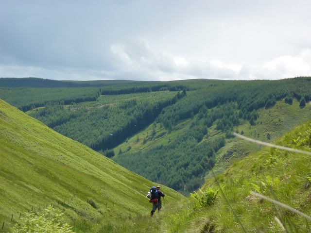 United Kingdom Scotland Borders, Southern Uplands Way, Another walker, Walkopedia