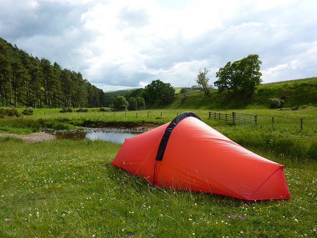 United Kingdom Scotland Borders, Southern Uplands Way, Wild Camping outside Abbey st Bathans, Walkopedia