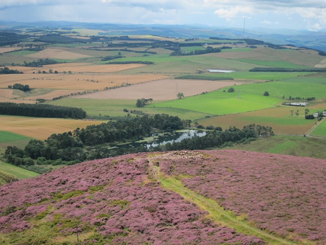 United Kingdom Scotland Borders, Eildon Hills, Looking west from central hill, Walkopedia