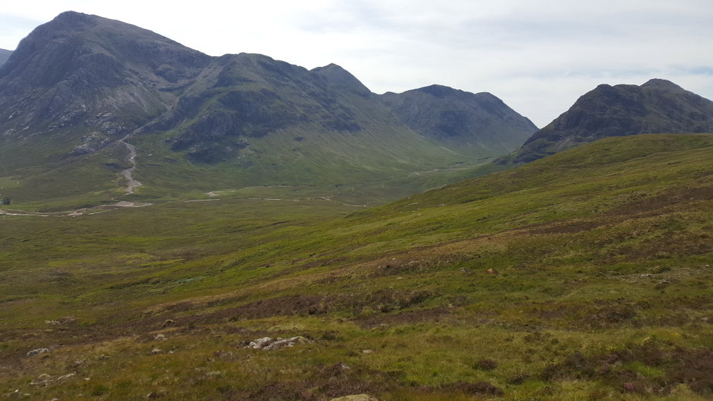 United Kingdom Scotland SW Highlands, West Highland Way, Upper Glen Coe from Devil's Staircase, Walkopedia