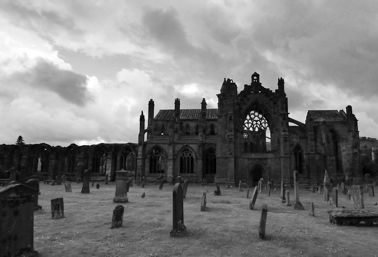 United Kingdom Scotland Borders, St Cuthbert's Way, Melrose Abbey, Walkopedia