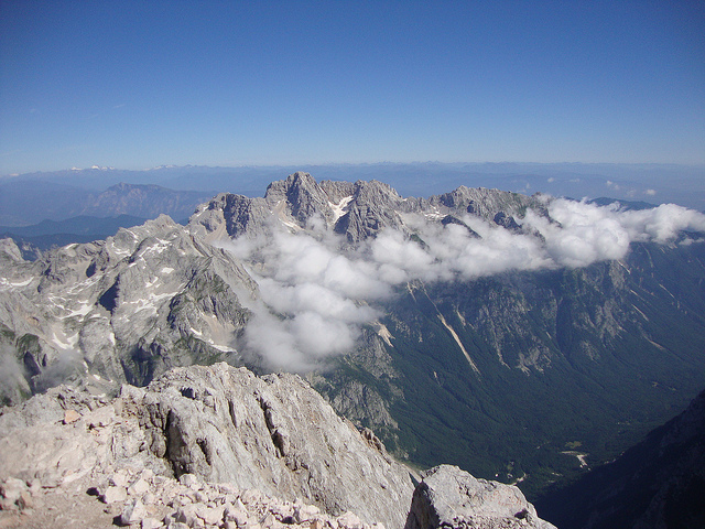 Slovenia, Slovene High Level Route, views from Triglav Summit, Walkopedia