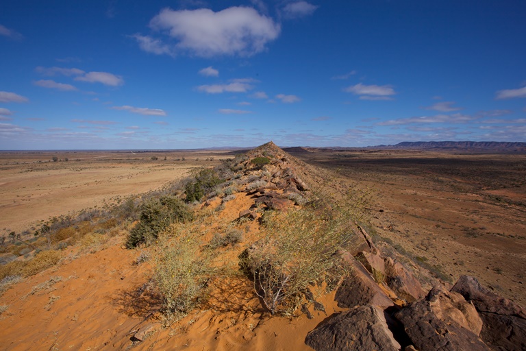 Australia South Australia/Flinders, Flinders Ranges , Giant sand dune, Walkopedia