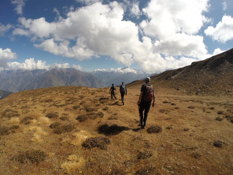 Nanda Devi Area: One the ridge above the Curzon Trail, day 5  - © Robin Bevan