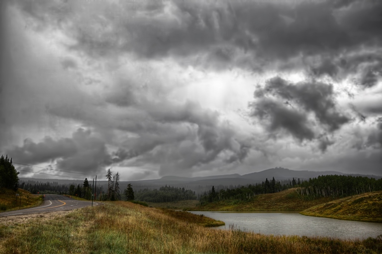 Rocky Mountain NP: Leaving Rocky Mountain National Park, CO - ©  Maciej Ciupa flickr user - Copy