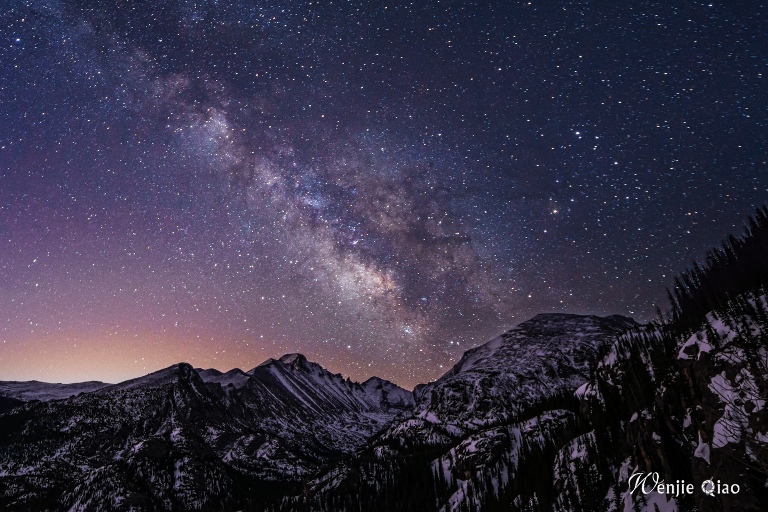 USA Western/Rocky Mountain NP, Longs Peak, Milky Way Above Longs Peak, Walkopedia