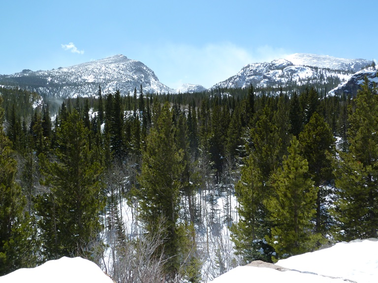 USA Western/Rocky Mountain NP, Glacier Gorge, Snowshoeing near Glacier Gorge, Walkopedia