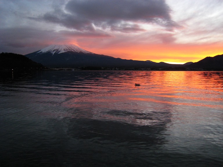 Japan Tokyo Region, Fuji-san (Mount Fuji) Area, Mount. Fuji in sunset , Walkopedia