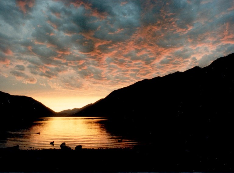 USA North-west/Olympic NP, Lake Crescent Area, Lake Crescent sunset , Walkopedia