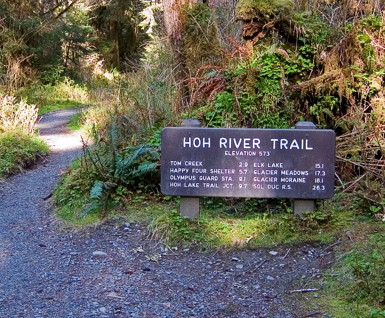 USA North-west/Olympic NP, Hoh River Trail, Hoh River Trail , Walkopedia