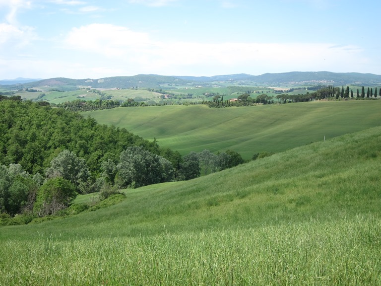 Italy Tuscany, Lucignano to Buonconvento, Above Arbia valley, near Buonconvento , Walkopedia