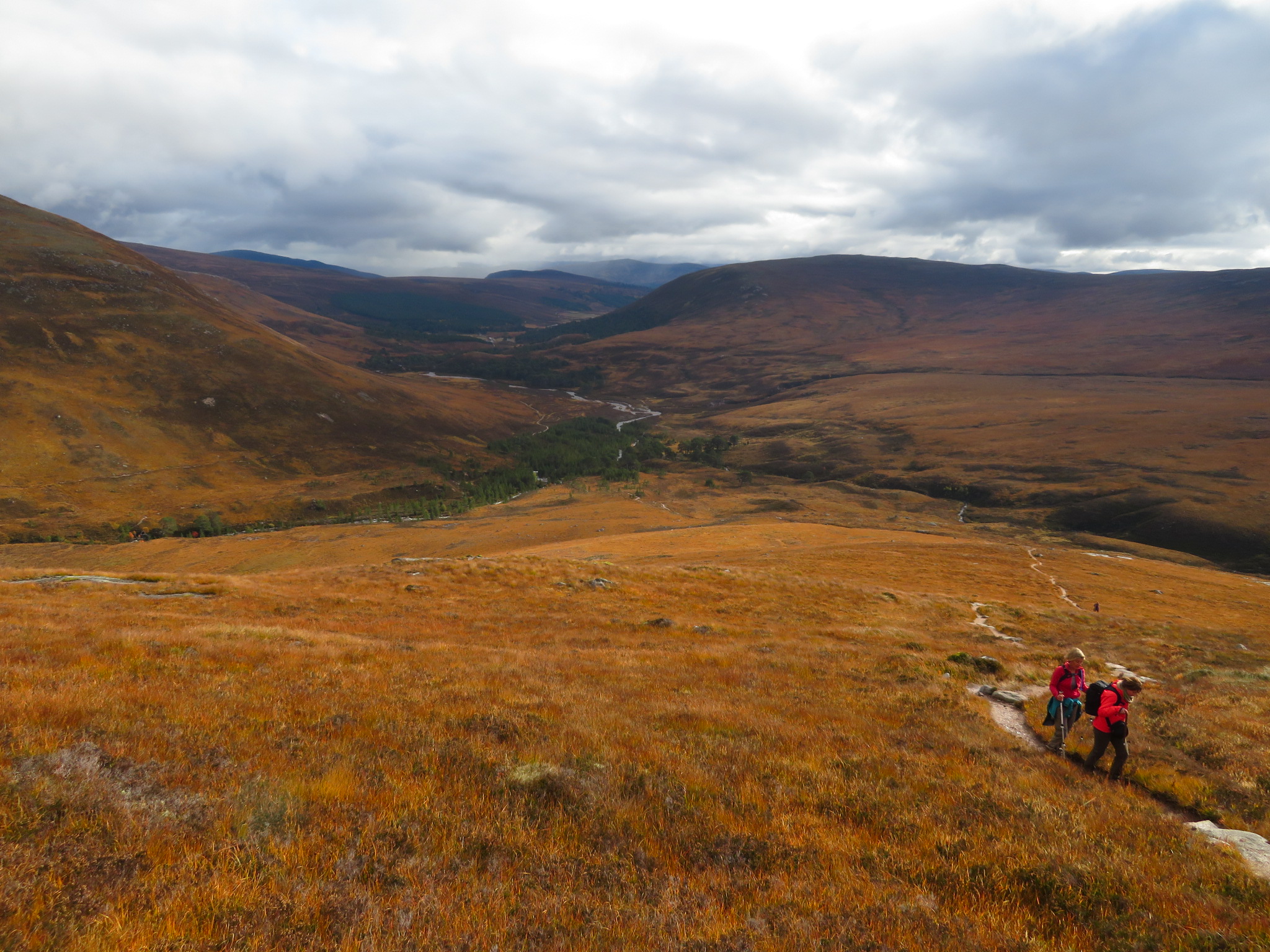 United Kingdom Scotland Cairngorms, Glen Lui, Upper GL from Carn a Mhaim, October, Walkopedia