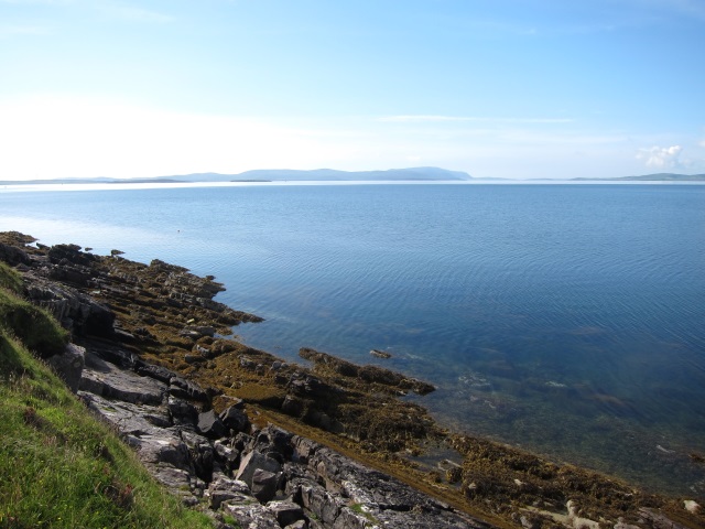 United Kingdom Scotland Orkney Islands, Hunda Reef, Burra, Over Scapa Flow to Hoy, Walkopedia