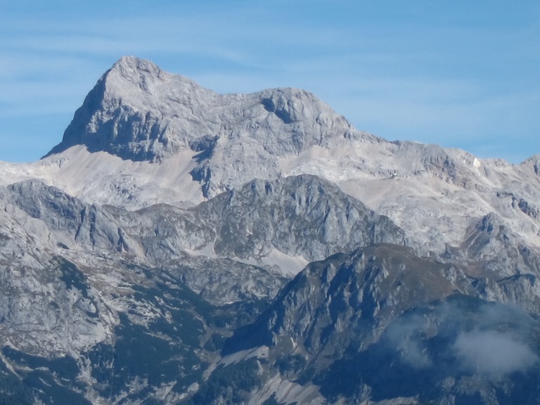 Slovenia Julian Alps, Lower Bohinj Ridge, Triglav from Vrh Planje, Walkopedia