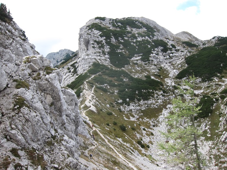 Slovenia Julian Alps, Grand Bohinj Horseshoe, Lower Bohinj Ridge, below Vogel, Walkopedia