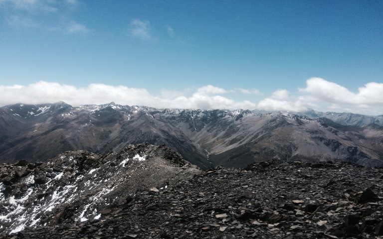 Nearing the summit - © Anthony Fawcett... Avalanche Peak: Nearing the summit - © Anthony Fawcett...