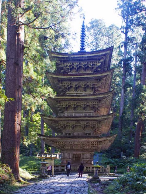 Japan, Basho Tour, Haguro-san 5-story pagoda, Walkopedia