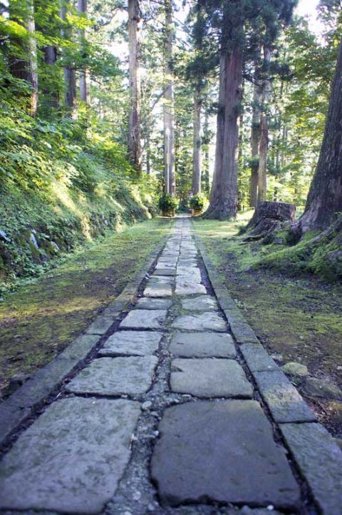 Japan, Basho Tour, Stone path, Walkopedia