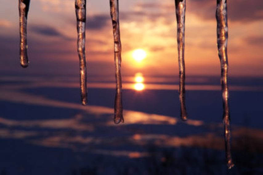 Japan Hokkaido, Hokkaido Walking , Utoro sunset icicles, Walkopedia