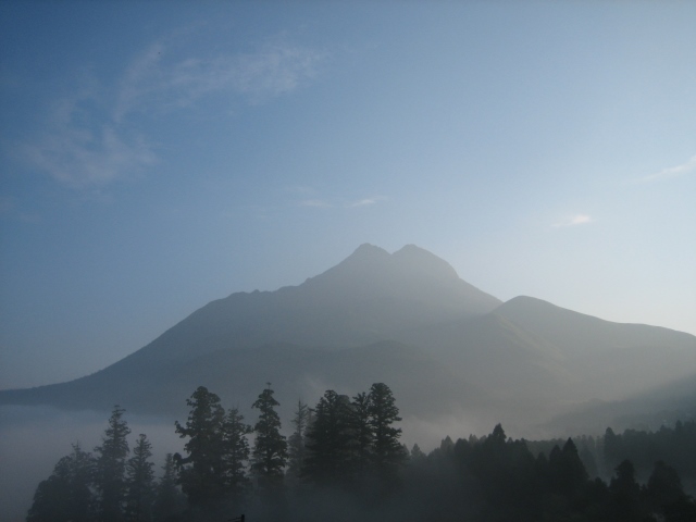 Japan, Japan's Pilgrimage Routes , Mt. Yufu in the morning, Walkopedia