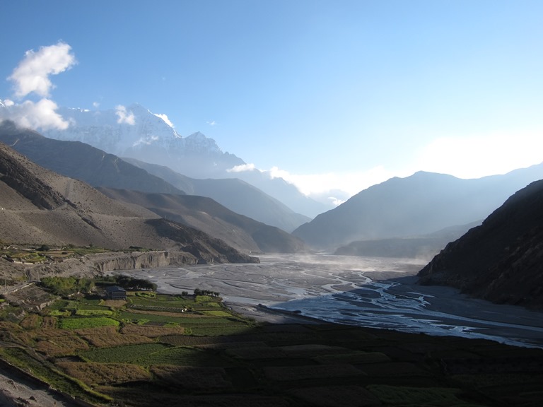 Nepal Annapurna & Mustang Region, Annapurna Circuit Trek, Evening light from Kagbeni, Walkopedia