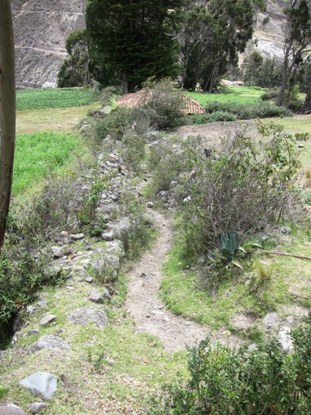 Ecuador Southern Andes, Camino Canari, Canari path and walls, Walkopedia