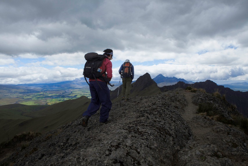 Ecuador Central Andes: Cotopaxi Area, Cerro Ruminahui, Summiting on Ruminahui, Walkopedia