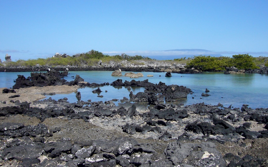 Ecuador Galapagos Islands, Volcan Alcedo, Isabela, Urbina bay at the base of Volcan Alcedo, Isabela, Walkopedia