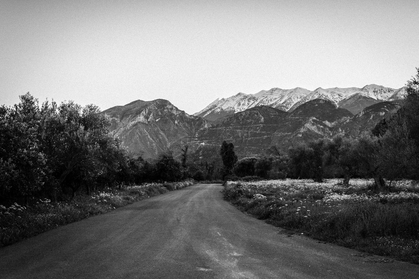 Greece Mt Taygetus and the Mani, Mt Taygetus and the Pendadhaktilo Ridge, Country road, Taygetus, Walkopedia