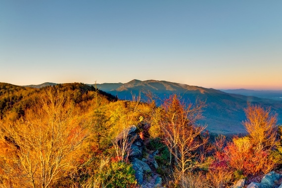 USA South: Great Smoky Mountains NP, Great Smoky Mountains National Park, Mt. Cammerer, Walkopedia