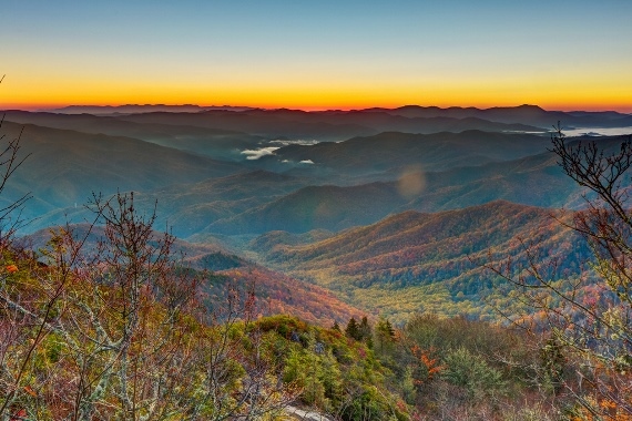 USA South: Great Smoky Mountains NP, Great Smoky Mountains National Park, Mt. Cammerer, Walkopedia