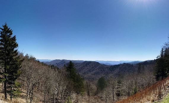 USA South: Great Smoky Mountains NP, Great Smoky Mountains National Park,  Great Smoky Mountains Panorama, Walkopedia