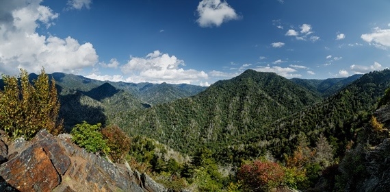 USA South, Mount le Conte,  Mount LeConte from the Chimney Tops, Walkopedia