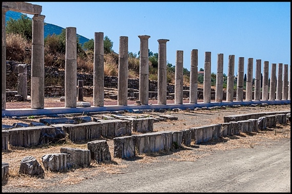 Greece Peloponnese, Ancient Messene, Columns, Walkopedia