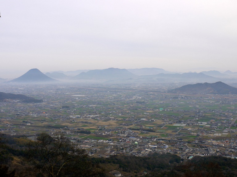 Japan Kansai, Konpira-san, Bird-eyes view from Izutama Shrine , Walkopedia