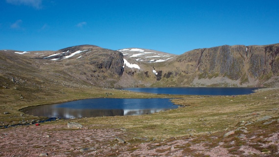 United Kingdom Scotland Cairngorms, Upper Dee Valley, Loch Etchachen and Ben McDui, Walkopedia