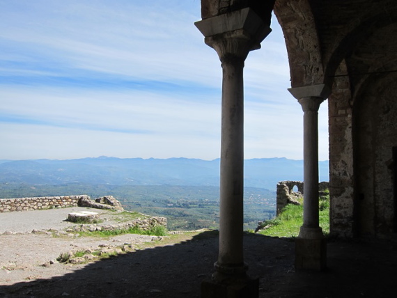 Greece Peloponnese: Taygetus range and the Mani, Taygetus and the Mani, Mystras portico, Walkopedia