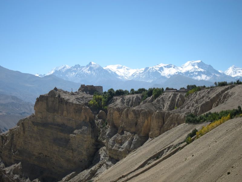 Nepal Annapurna & Mustang, Mustang, Looking back to Tsarang, Walkopedia