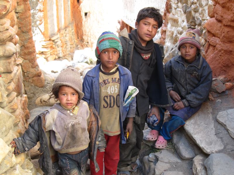 Nepal Annapurna & Mustang, Mustang, Children, Tangbe, Walkopedia