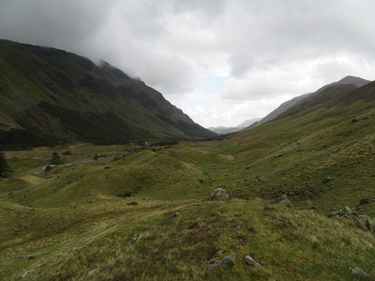 Coast to Coast, Lake District: Back down Ennerdale valley from near Black Sail YH - © William Mackesy