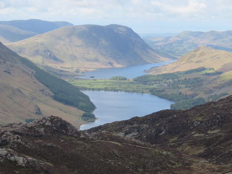 United Kingdom England Lake District, Coast to Coast, Lake District, Buttermere and Crummock Water from below Grey Knotts, Walkopedia