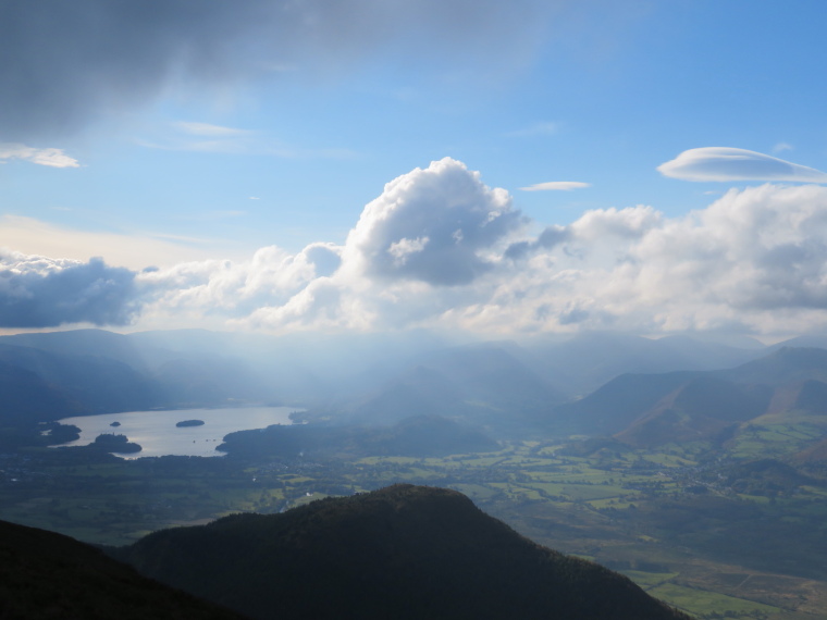 United Kingdom England Lake District, Skiddaw, North to Dewent Water from below Ullock Pike, Walkopedia