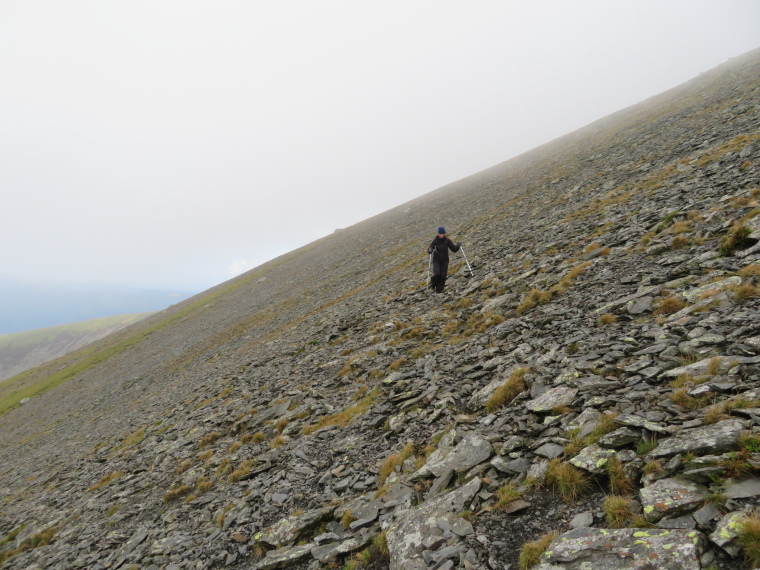 United Kingdom England Lake District, Skiddaw, Crossing steep Skiddaw cone south flank, Walkopedia