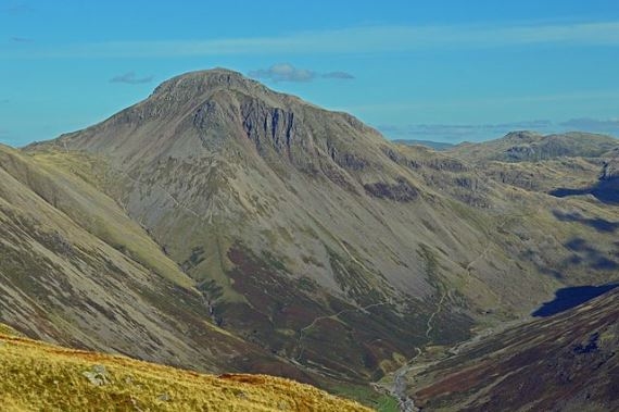 United Kingdom England Lake District, Great Gable, Overall view from Yewbarrow showing Great Gable, Walkopedia