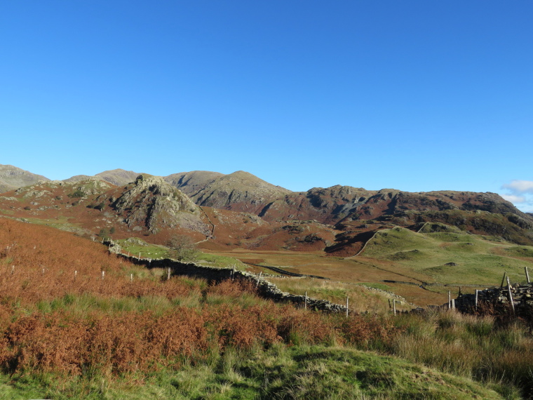 United Kingdom England Lake District, Cumbria Way and High Way, North across Old Man of Coniston flanks, Walkopedia