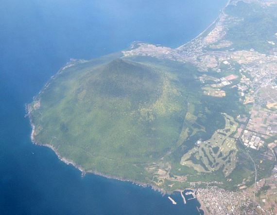 Japan Kyushu, Mount Kaimon, Aerial Photo of Kaimondake, Walkopedia